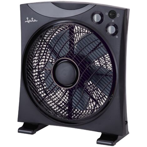JATA JVVS3112 Ventilador de suelo con Temporizador y 3 velocidades. Rejilla giratoria. Silencioso. Bajo consumo. 1420 m3/h (1/4)