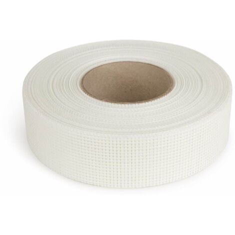 100 bandes à joint 20 m x 50 mm pour plaques de plâtre en fibre de verre grillagée adhésive (1/2)