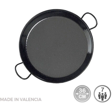 Poêle à paella émaillée pour induction et vitrocéramique ø36cm (7 personnes). vaello