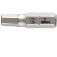 POINTE HEXAGONALE 4X25 MM 5 PCS - 1/4