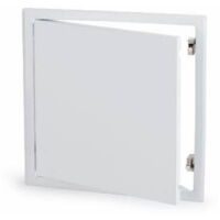 Index – Trappe de visite métallique laquée blanche 400x400 mm – Résistante pour intérieur et extérieur – RAL 9016 – Fixation par clips