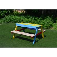 Table de pique-nique pour enfants 89x85x48,5 cm Faura