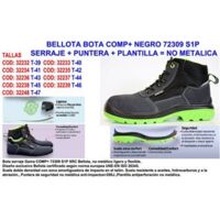 Bellota Boot Comp 72309 No. 46 S1P Semelle intérieure en daim Punt non métallique
