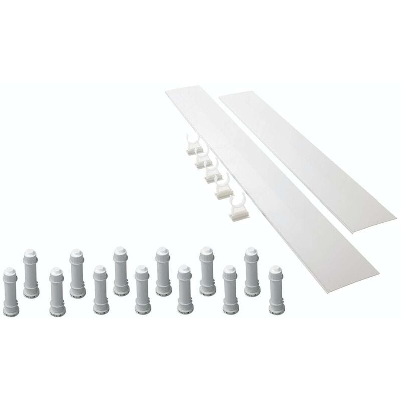 Mira Flight Low 'Easy Plumb' Shower Tray Riser Kit 1700mm White 1.1697.