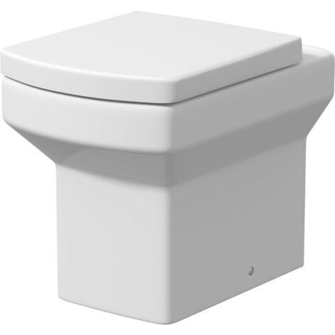 Grey Gloss Bathroom Furniture WC Toilet Unit BTW Back to Wall Soft Close Royan Toilet Pan