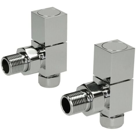 DuraTherm Cubic Angled Valve (Pair) - Silver