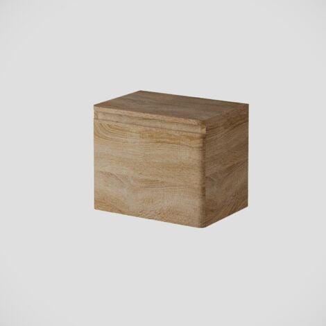 Bathroom Cloakroom Vanity Unit Wash Wall Hung Countertop Basin Wood 500mm