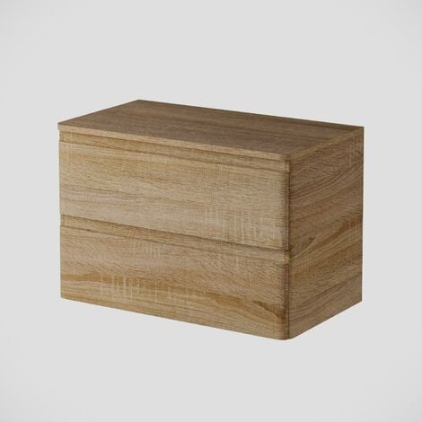 Bathroom Cloakroom Vanity Unit Countertop Wash Basin Wall Hung Wood 800mm