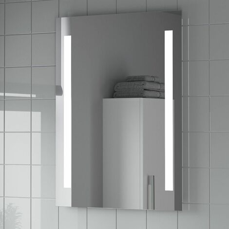 Bathroom Mirror LED Illuminated Mains Power Contemporary IP44 Rated 600x800mm