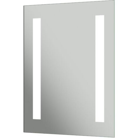 Bathroom Mirror LED Lights Wall Rectangular Battery Powered IP44 Rated 390x500mm