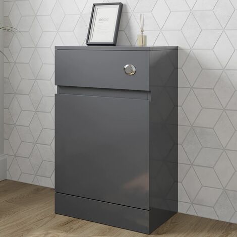 Artis Grey Gloss Back to Wall Toilet Unit - 500 x 320mm