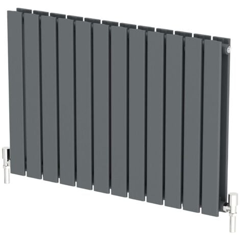 Galiflo Designer Radiator Horizontal Double Flat Panel Rad Anthracite 600x912mm
