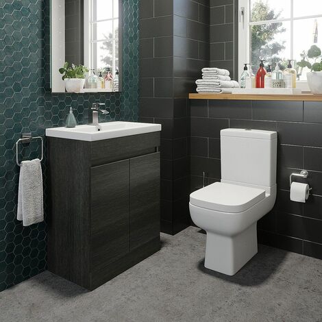 600mm Modern Bathroom Vanity Unit Basin ...