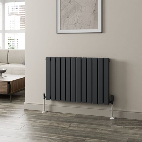 Anthracite Designer Radiator Vertical Horizontal Flat Panel 600 x 912mm Double Panel