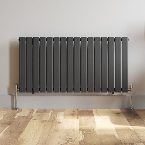 Anthracite Designer Radiator Vertical Horizontal Flat Panel 600 x 1212mm Single Panel