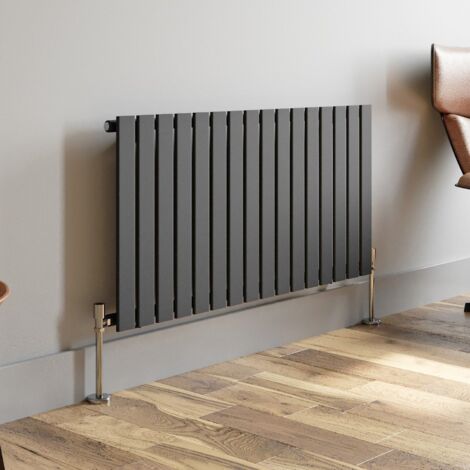 Anthracite Designer Radiator Vertical Horizontal Flat Panel 600 x 1212mm Single Panel