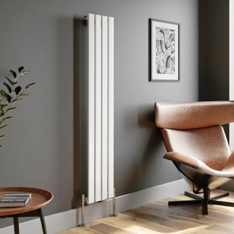White Flat Panel Designer Radiator Vertical Horizontal 1600 x 300mm Single Panel
