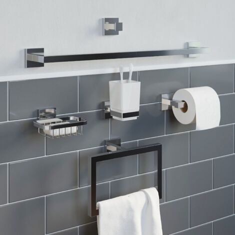 Freestanding Toilet Tissue Holder Chrome - Nu Steel