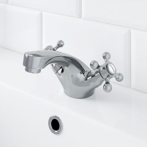 Traditional Bathroom Taps Set Mono Basin Sink Mixer Bath Shower Mixer Tap Chrome