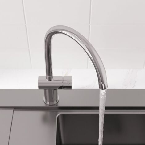 Cascade Curved Swivel Spout Chrome