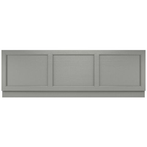 Storm Grey MDF Traditional Straight Bath Front Side Panel 1700mm Bathroom