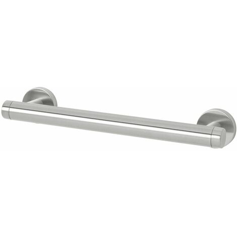 Coram Tiger Boston Bathroom Grab Hand Rail Bar Brushed Steel Mobility Aid 300mm - Silver