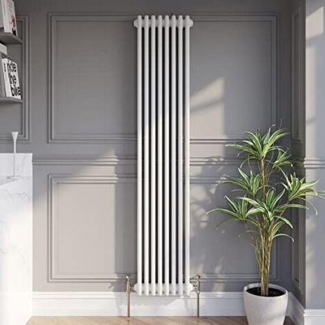 Traditional White Collosseum Vertical Column Radiators 1800 x 380mm Triple (1/5)