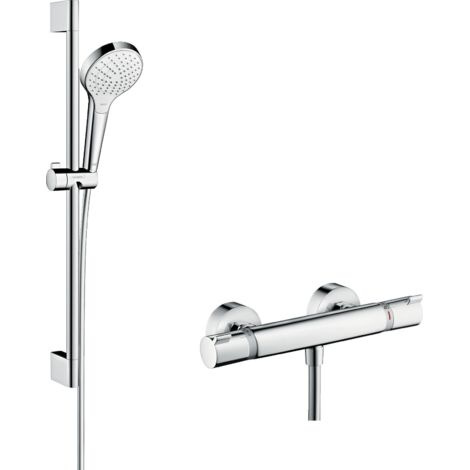 hansgrohe Croma Select S Ecostat Comfort Thermostatic Bar Mixer Shower Bathroom
