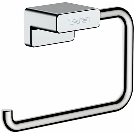 Hansgrohe AddStoris Bathroom Toilet Roll Holder Chrome Wall Mount Modern