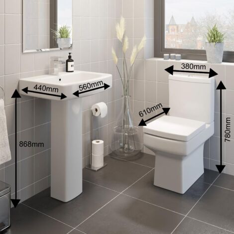 Complete Bathroom Suite Black 1700mm L Shape LH Bath Screen Basin WC Shower Taps