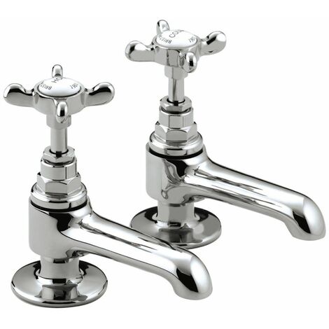 Bristan 1901 Basin Taps with Ceramic Disc Valves Chrome (1/6)