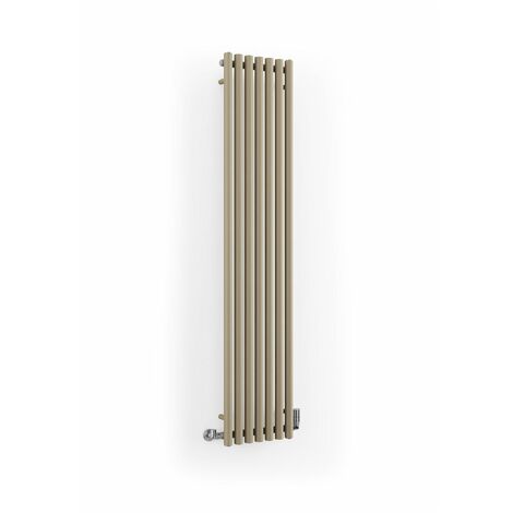 Mocha Horizontal Designer Radiator Oval Column Central Heating Rads 1800 x 370mm