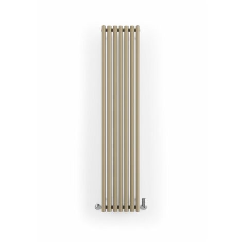 Mocha Horizontal Designer Radiator Oval Column Central Heating Rads 1800 x 370mm