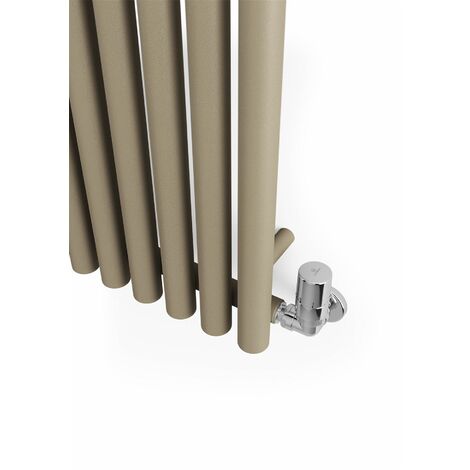 Mocha Horizontal Designer Radiator Oval Column Central Heating Rads 1800 x 370mm