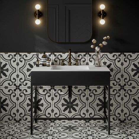 Amiata Gloria Grey Patterned Vitrified ...