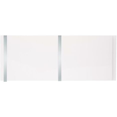 Bathroom Ceiling Cladding Panels White & Chrome PVC 250x2600mm Pack of 4 - 2.6m2
