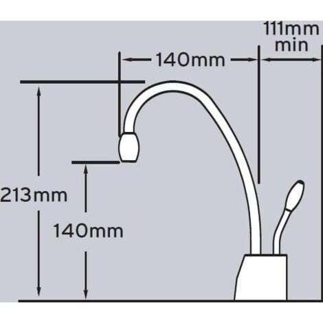 InSinkErator Boiling Hot Filtered Cold Water Kitchen Tap Brushed