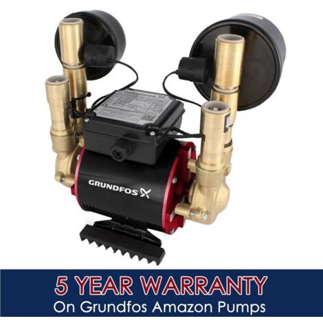 Grundfos Watermill Amazon STN 3.0 Bar Twin Impeller Shower Pump