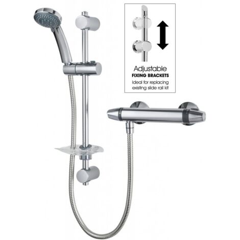Triton Exe Thermostatic Bar Mixer Shower - UNEXTHBM