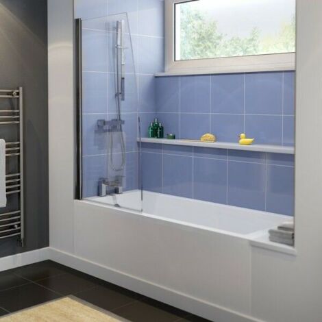 Bathroom Single Ended Straight Square Bath White Acrylic Bathtub 1800 x 800mm