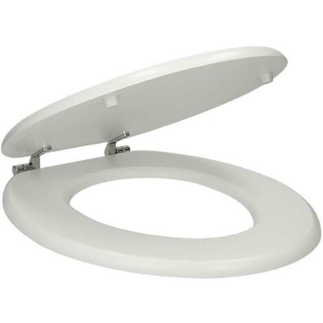 Ceramica Groove Matt White Toilet Seat