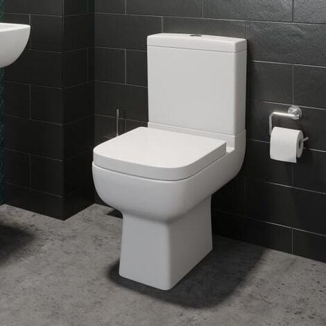 Complete Bathroom Suite 1500mm Straight Bath Toilet Basin Shower - White