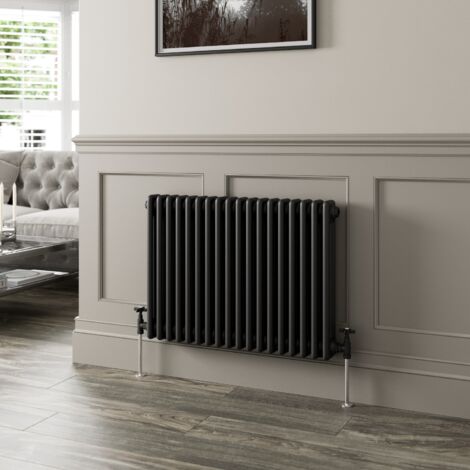 Traditional Black Collosseum Column Radiators Vertical Horizontal 600 x 830mm Triple Column Horizontal (1/5)