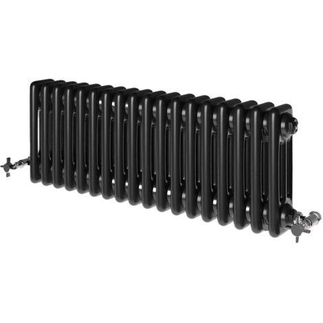 Traditional Black Collosseum Column Radiators Vertical Horizontal 300 x ...