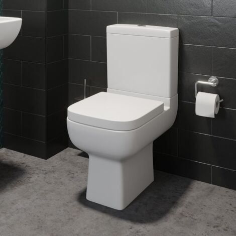 Bathroom Cloakroom Suite Toilet Close Coupled Basin Semi Pedestal