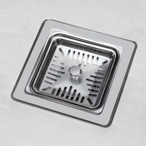 Kitchen Sink 1.5 Bowl LH Drainer Stainless Steel Modern Inset Strainer Waste