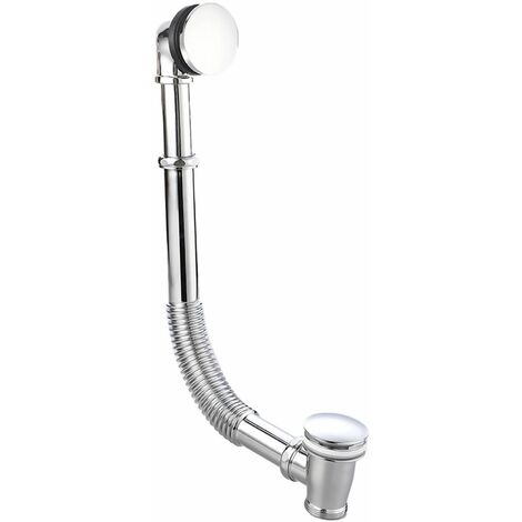 Exposed Traditional Freestanding Bath Waste Overflow Adjustable Chrome Bathroom (1/3)