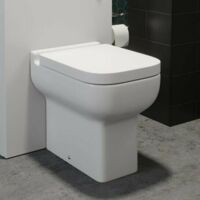 500mm Bathroom Toilet BTW Furniture Unit Pan Soft Close Charcoal Grey Modern