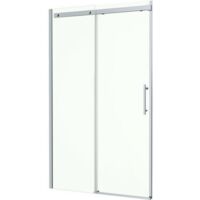 1200 x 900mm Sliding Shower Enclosure Door Side Panel 8mm Safety Glass Frameless