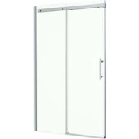 1200 x 800mm Sliding Shower Enclosure Door Side Panel 8mm Frameless Tray Waste